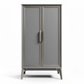Metal storage cabinet with double doors and adjustable shelves 80 x 40 x 180cm