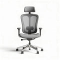 Mesh ergonomic office chair with adjustable headrest and lumbar support 65 x 65 x 120cm