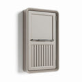 Plastic storage cabinet with doors for outdoor use 40 x 25 x 10cm beige